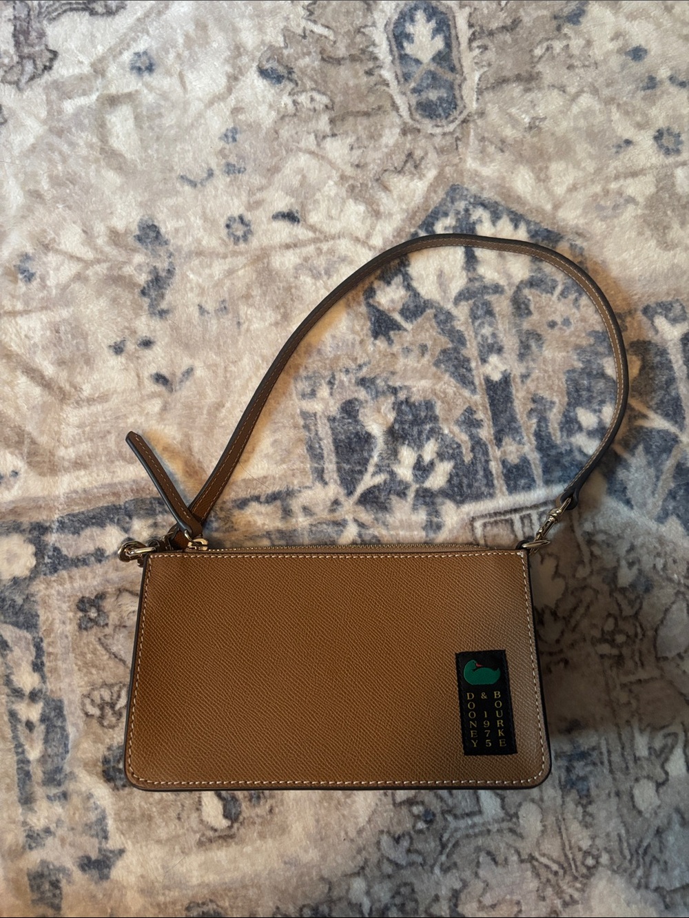 Dooney & Bourke Brown Leather Crossbody Wristlet